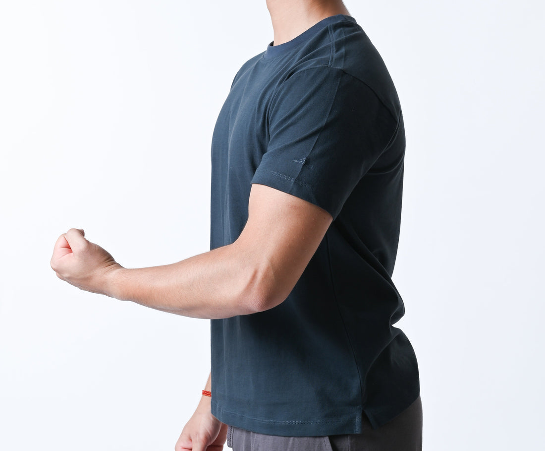 Tulum Crew Neck T-shirt (Navy Blue)