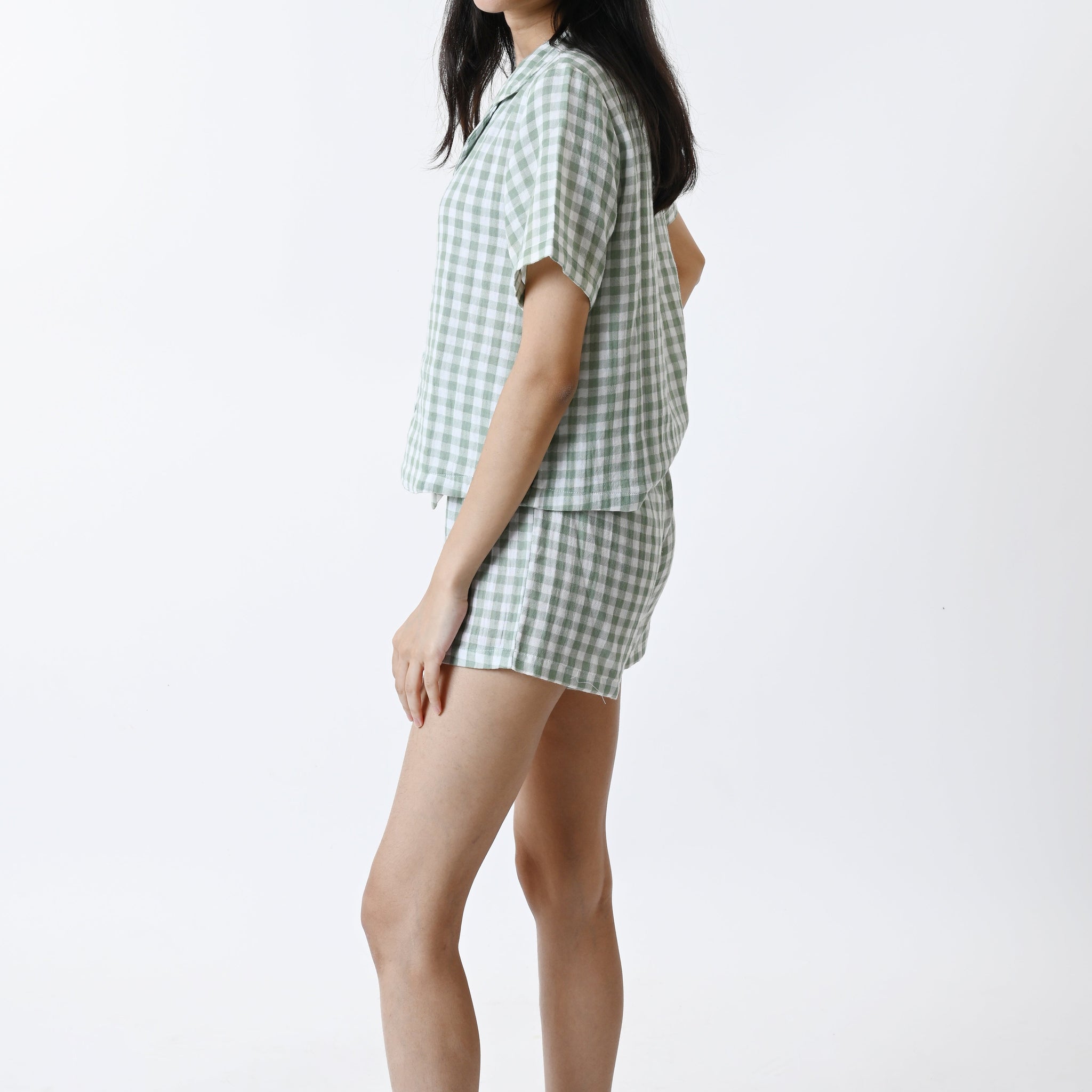 Bella Shorts Sleep Olive Green Set