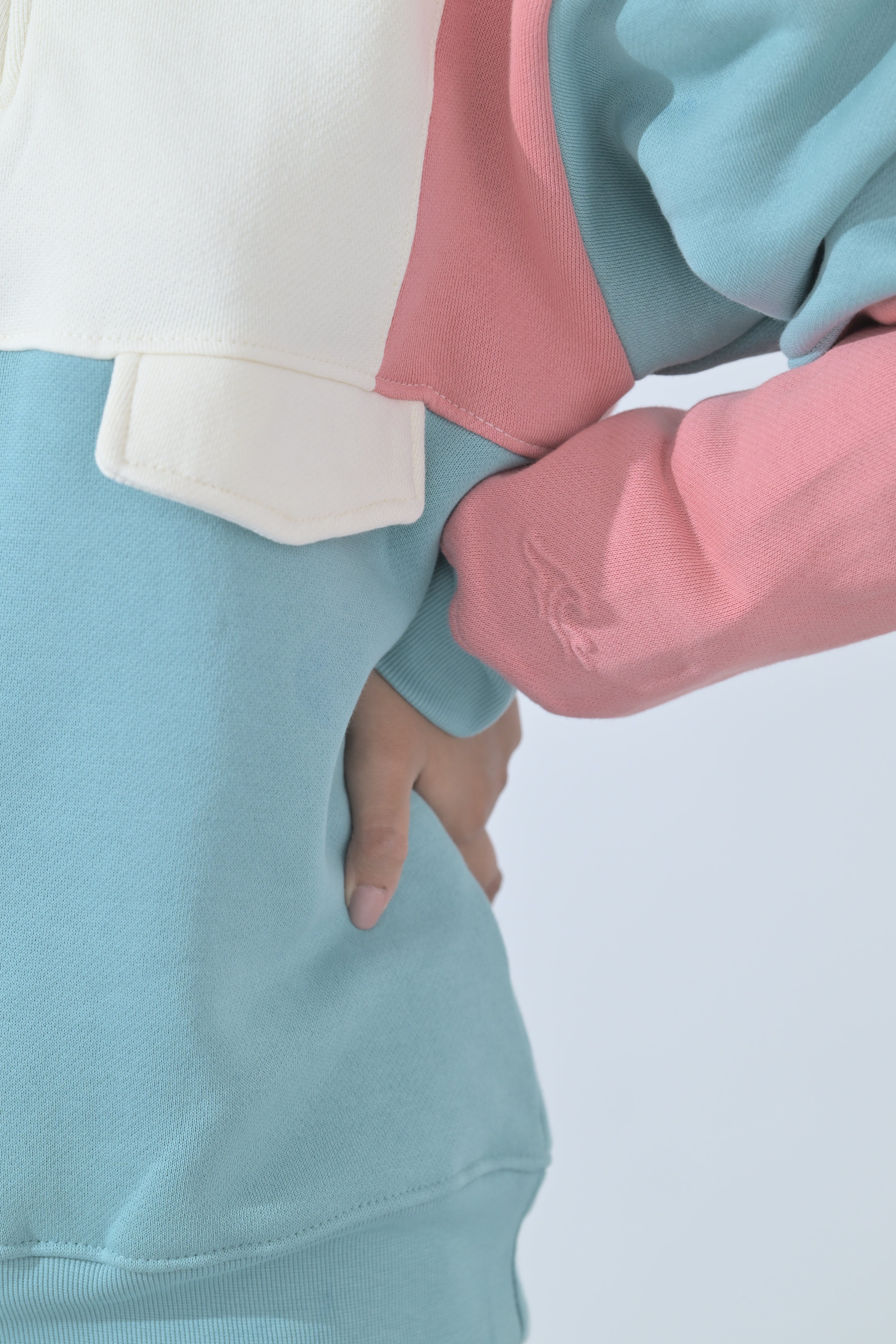100% Supima Cotton Back to school Pullover (Dusty Pink, Light Blue, Creme) (Unisex)