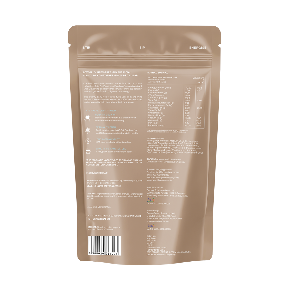Functional Plant-Based Creamer + MCT