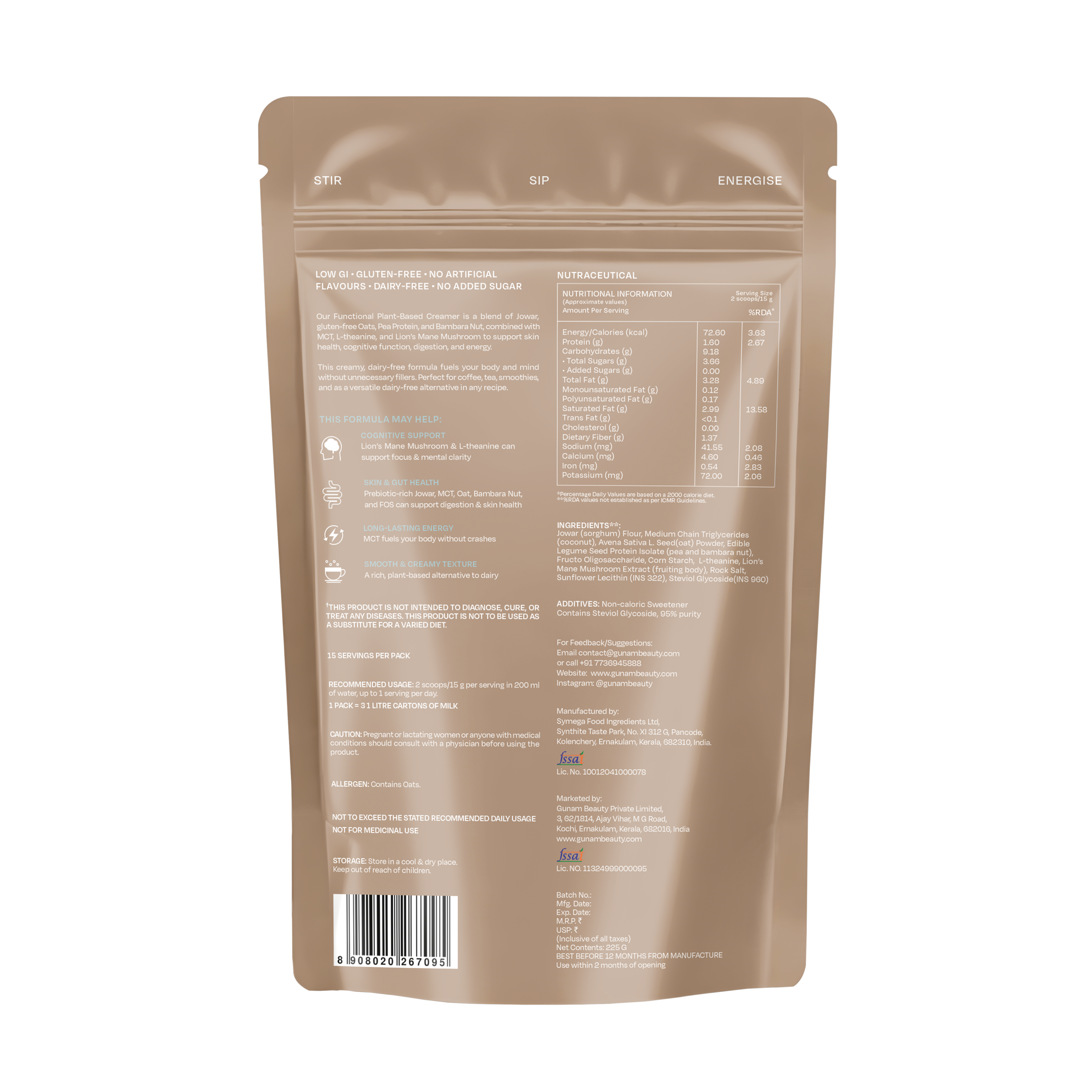 Functional Plant-Based Creamer + MCT