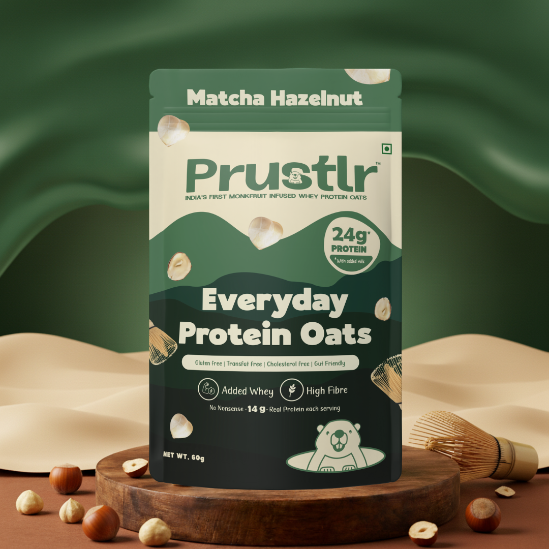 Everyday Protein Oats | Matcha Hazelnut | Pack of 5 x 60g