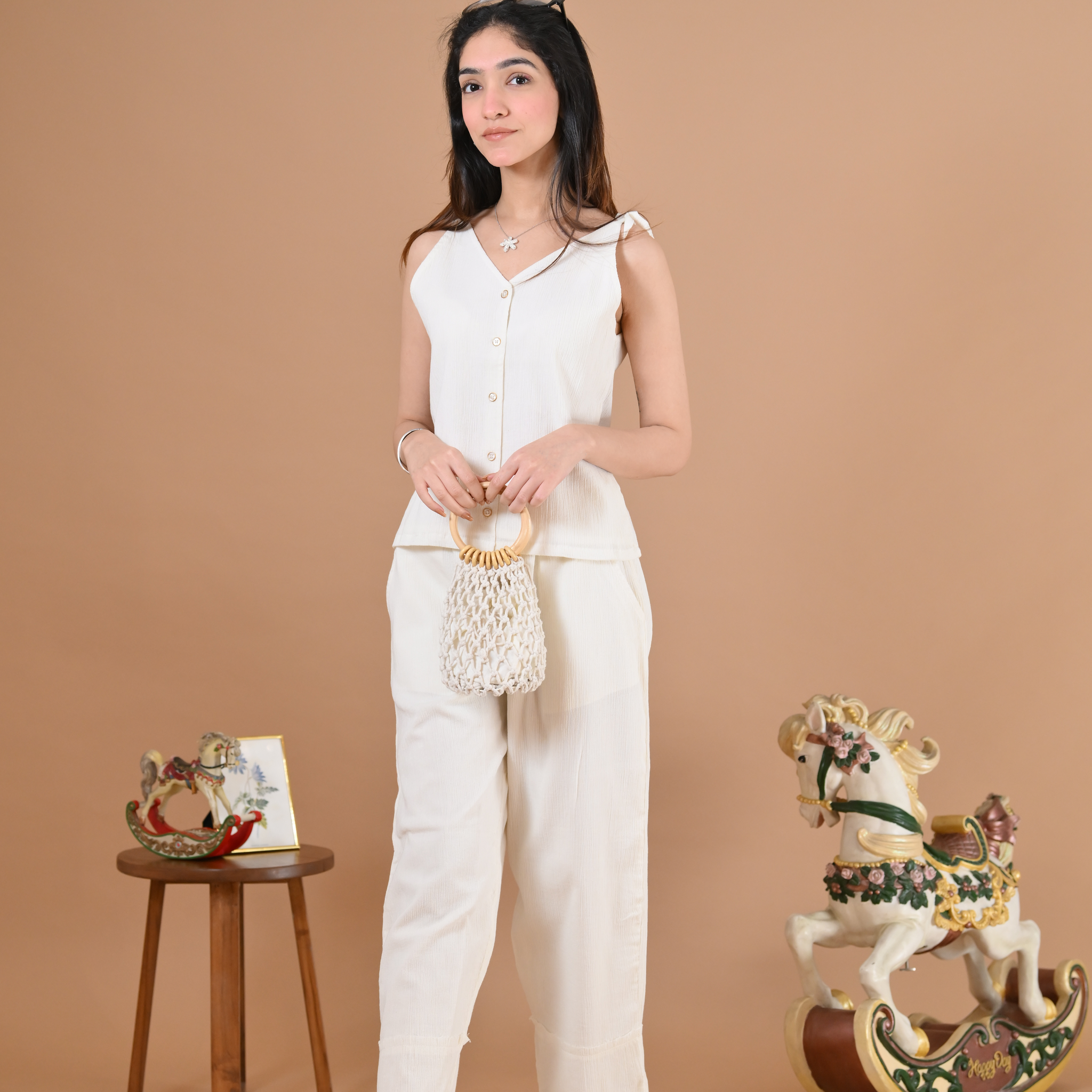 BLISS TIE-UP TOP (SNOW WHITE)