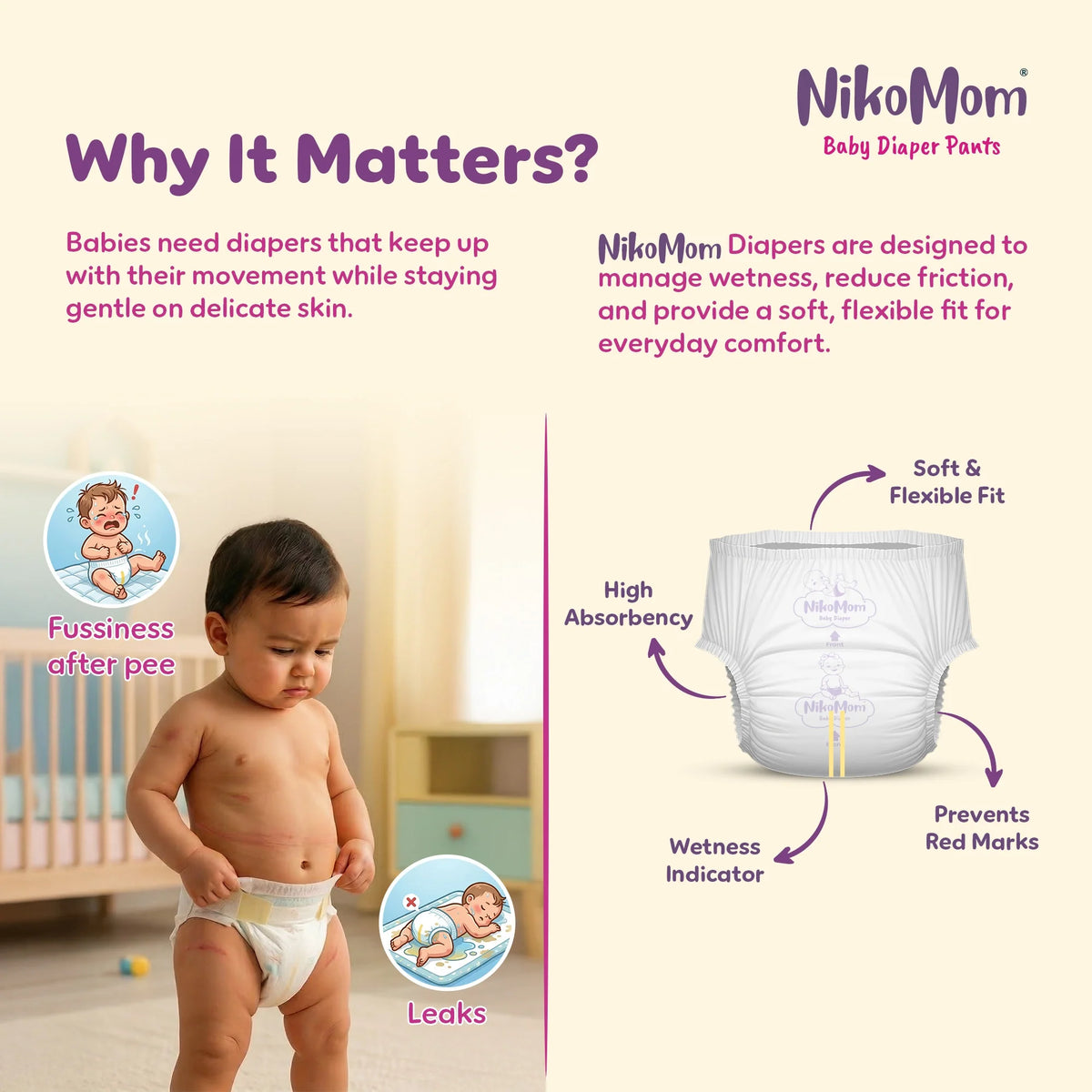 NikoMom Diaper Pants