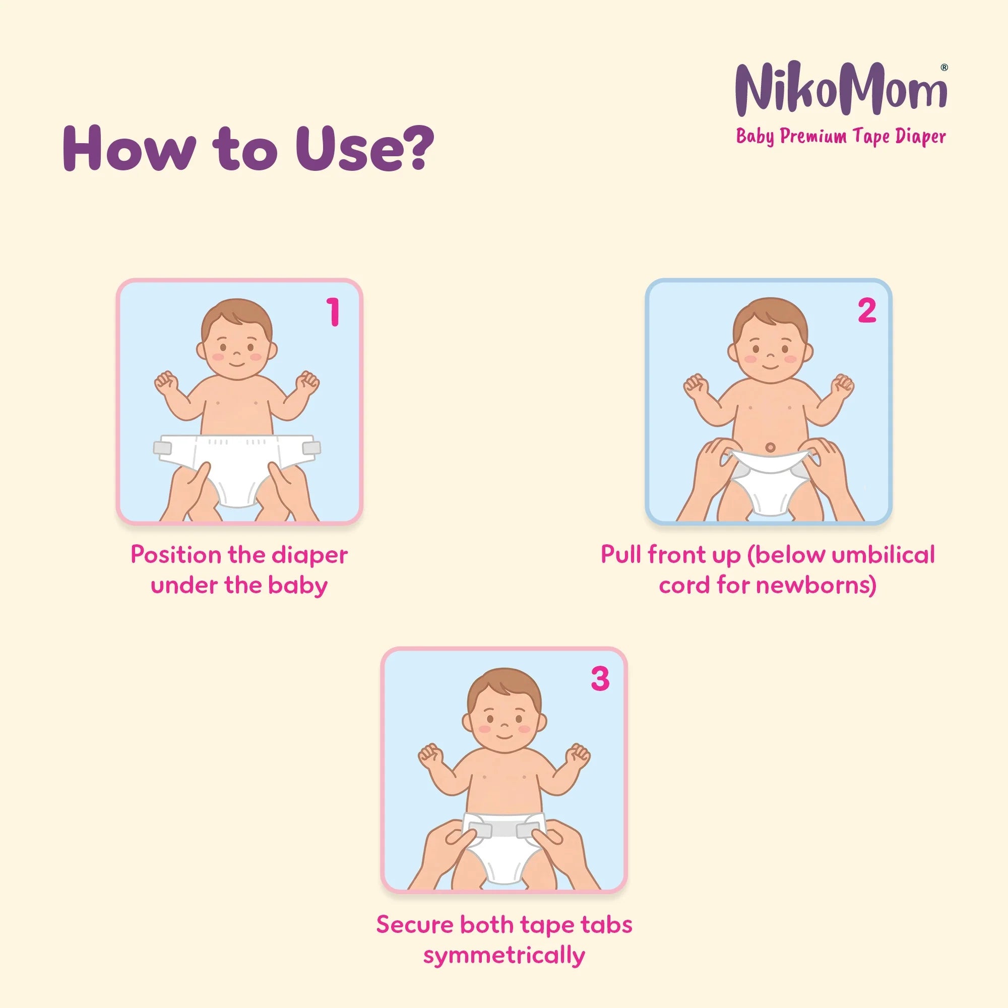 NikoMom Tape Diapers