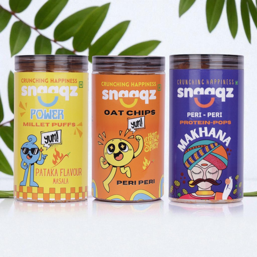 Buy SNAAQZ Roasted Peri Peri Makhana 70g Online – Gluten Free Crunchy Snack