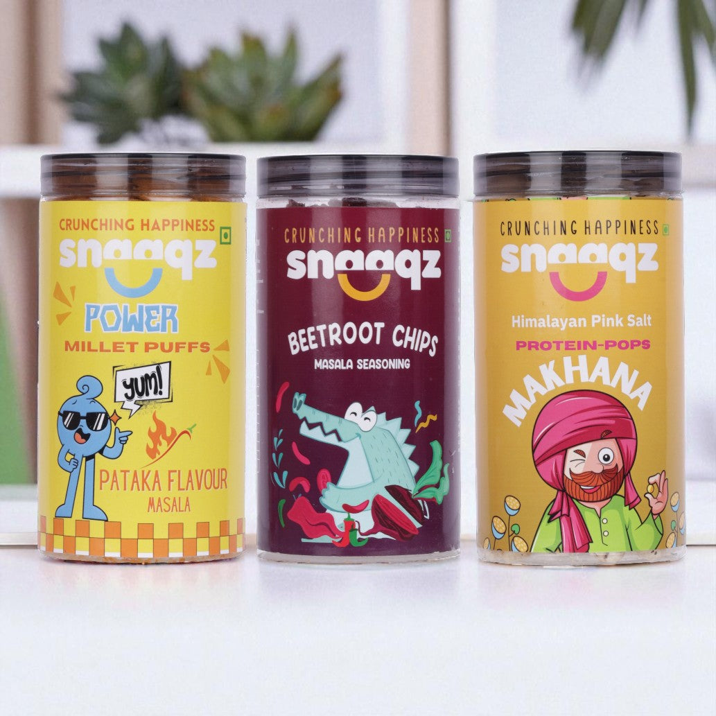 SNAAQZ Makhana Himalayan Pink Salt 70g – Light & Crunchy Healthy Snack