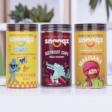 SNAAQZ Makhana Himalayan Pink Salt 70g – Light & Crunchy Healthy Snack