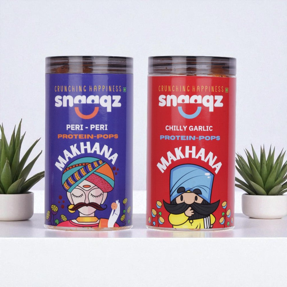 Buy SNAAQZ Roasted Cheese & Herbs Makhana 70g Online – Gluten Free Crunchy Snack