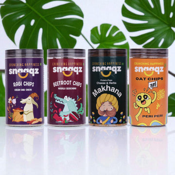 Buy SNAAQZ Roasted Cheese & Herbs Makhana 70g Online – Gluten Free Crunchy Snack