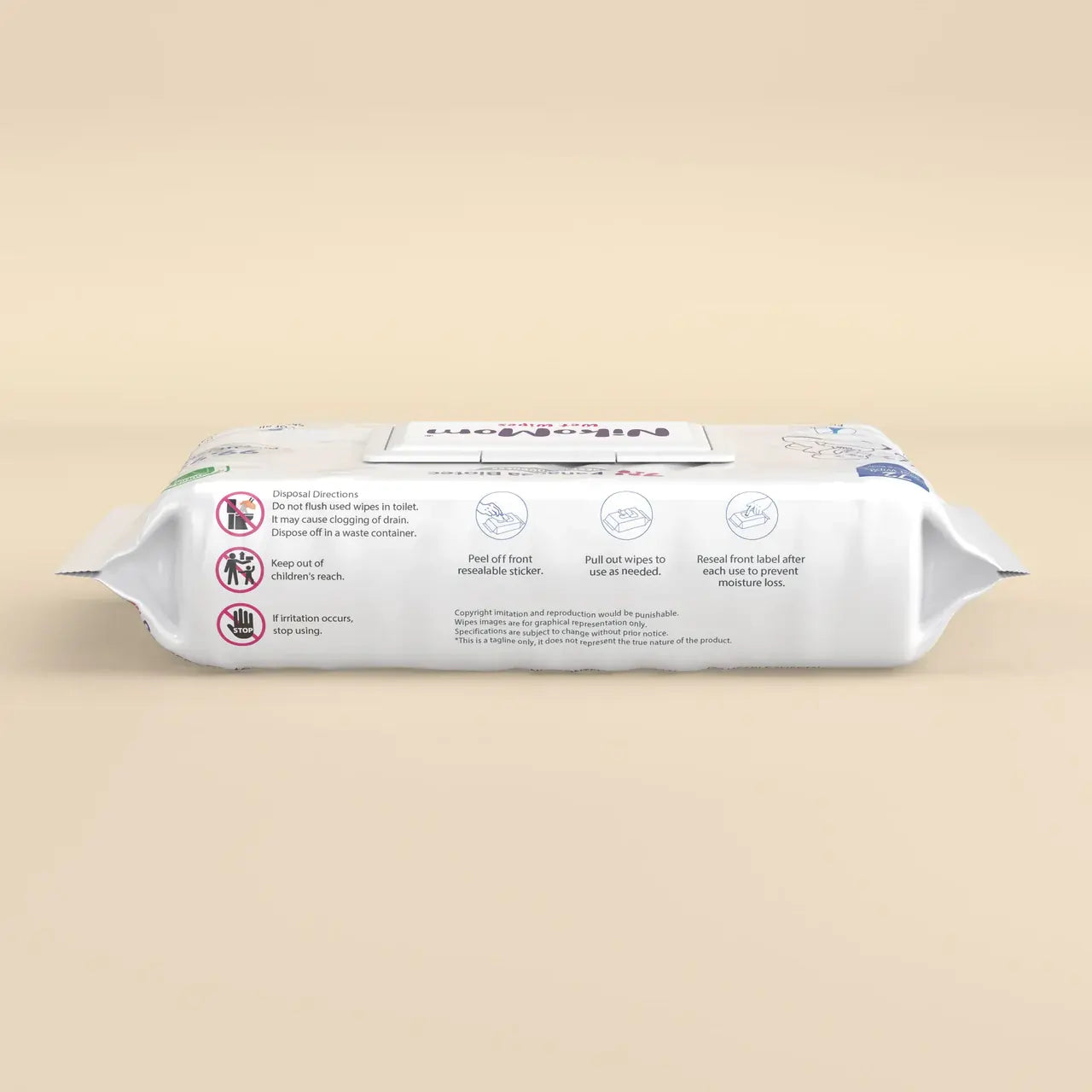 NikoMom 99.9% Pure Water Wet Wipes