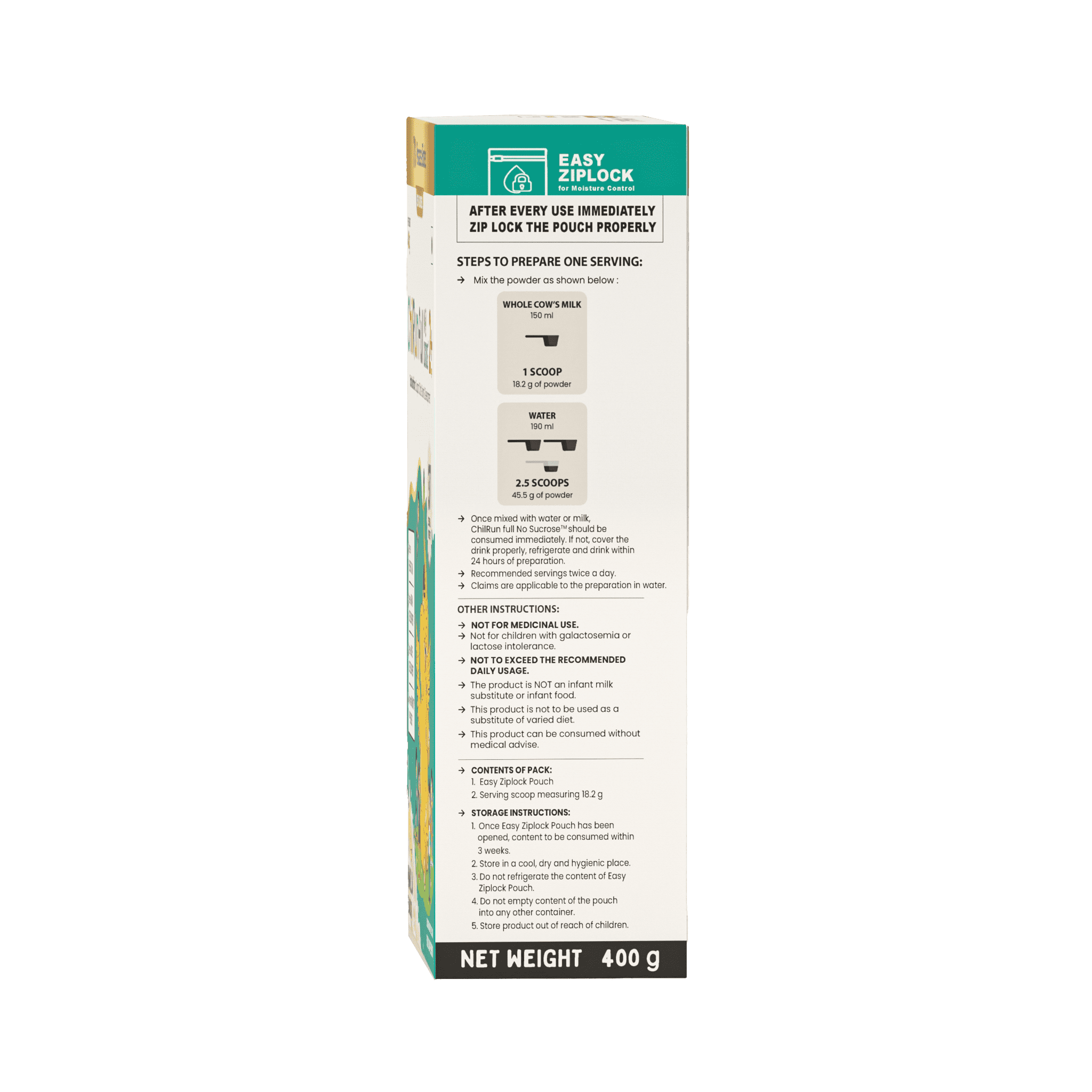 Vanilla, 400g, Carton