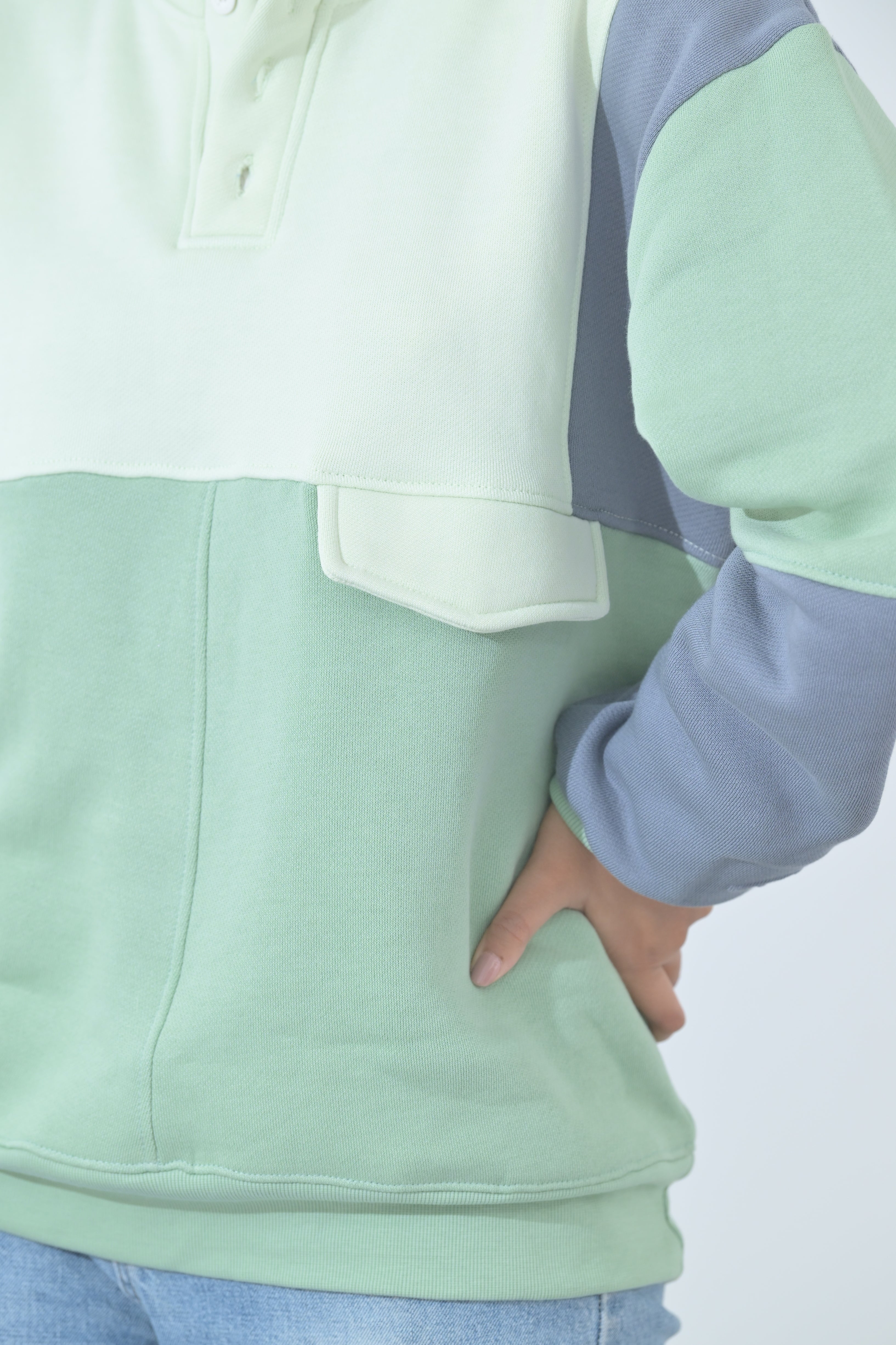 100% Supima Cotton Back to school Pullover (Slate Grey, Mint, Creme) (Unisex)