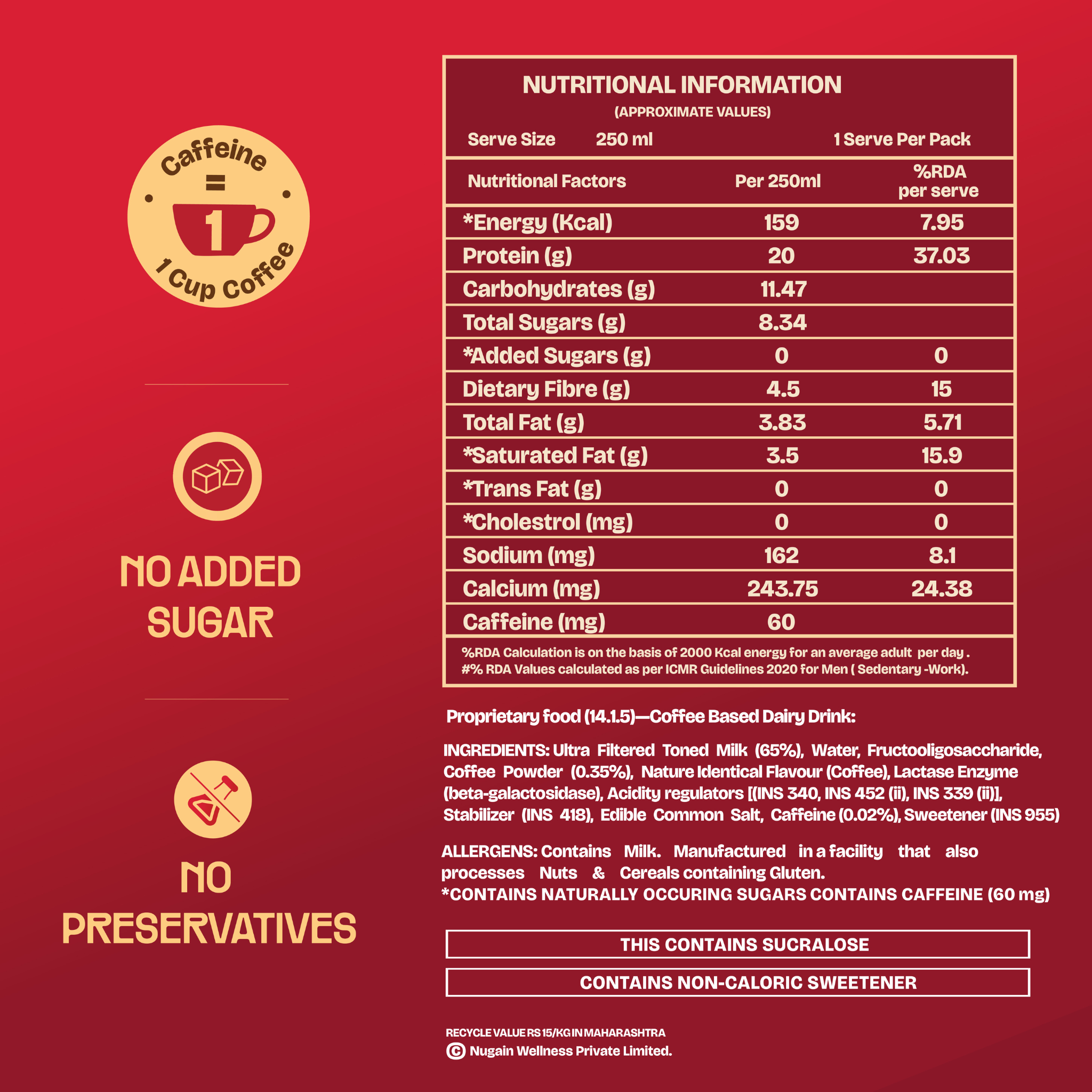 20g Protein Shake - 2 Flavors Variety Pack