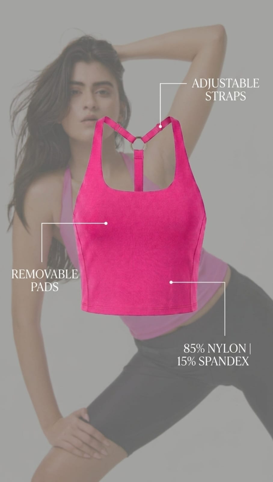 Hot pink bliss top