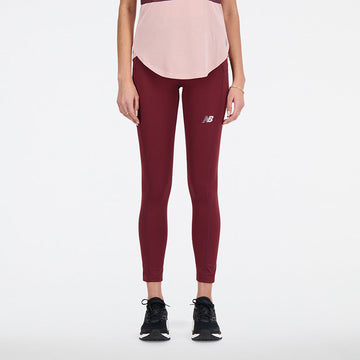 New Balance Burgundy Woman's Trackpant-WP33218