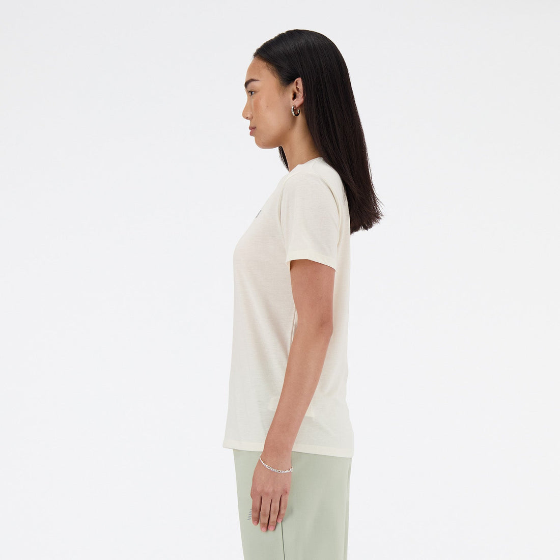 New Balance Beige Woman's Tshirt-WT41190