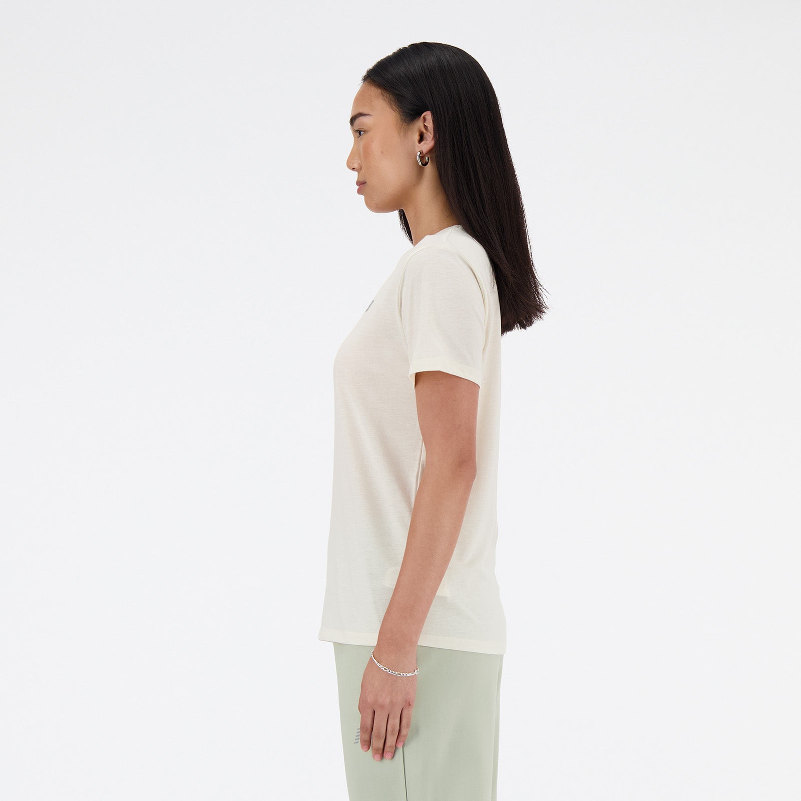 New Balance Beige Woman's Tshirt-WT41190
