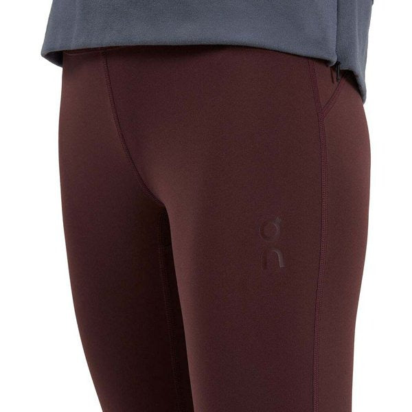 ON Women Wine Polymide Elastane Sports Tight