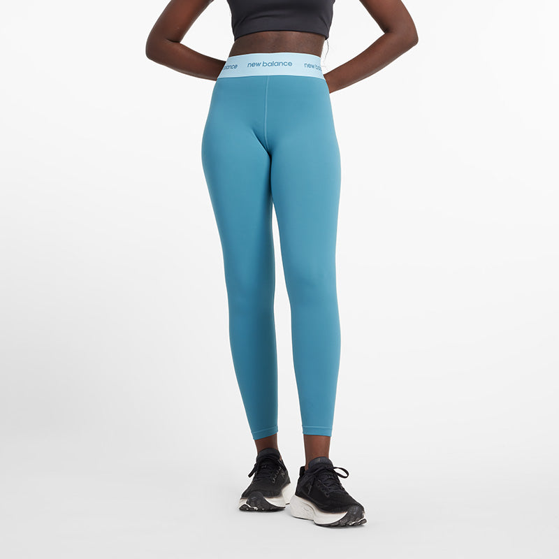 New Balance Blue Woman's Tights-WP41177