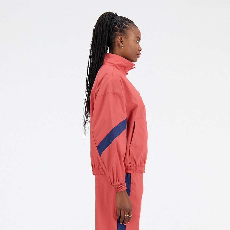 New Balance Orange Woman's Hoodie-WJ31500