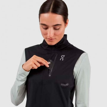 ON Women Black Polyester Blend Activewear Vest