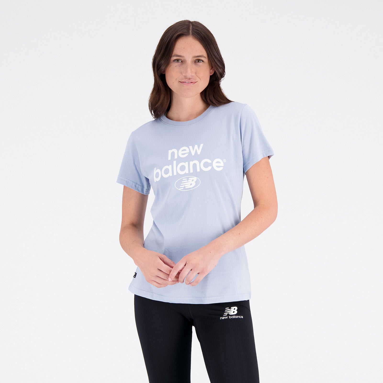 New Balance Sky Blue Woman's Tshirt-WT31507