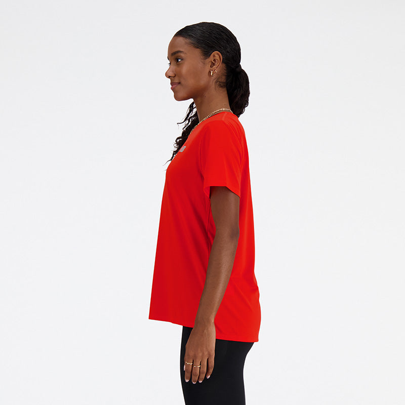 New Balance Red Woman's Tshirt-WT41222