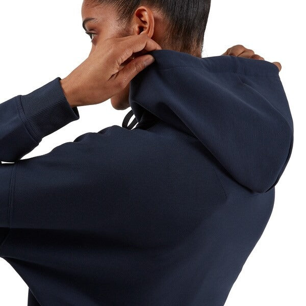 ON Women Navy Cotton Blend Hood Hoodie
