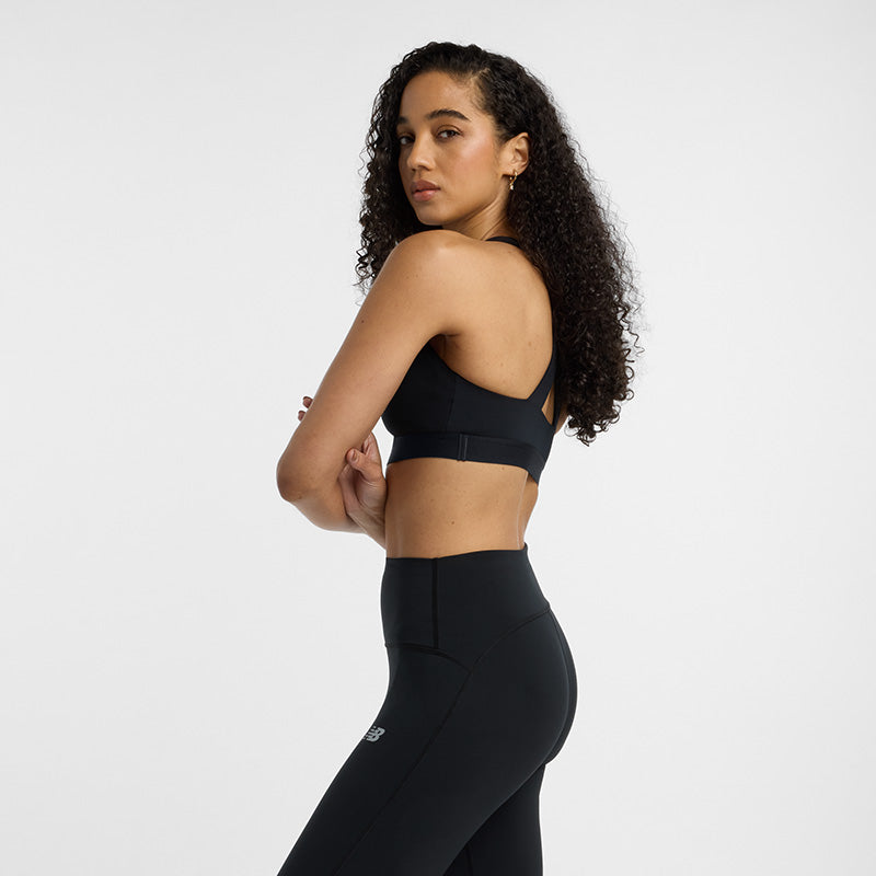 New Balance Black Woman's Sports Bra-WB51035