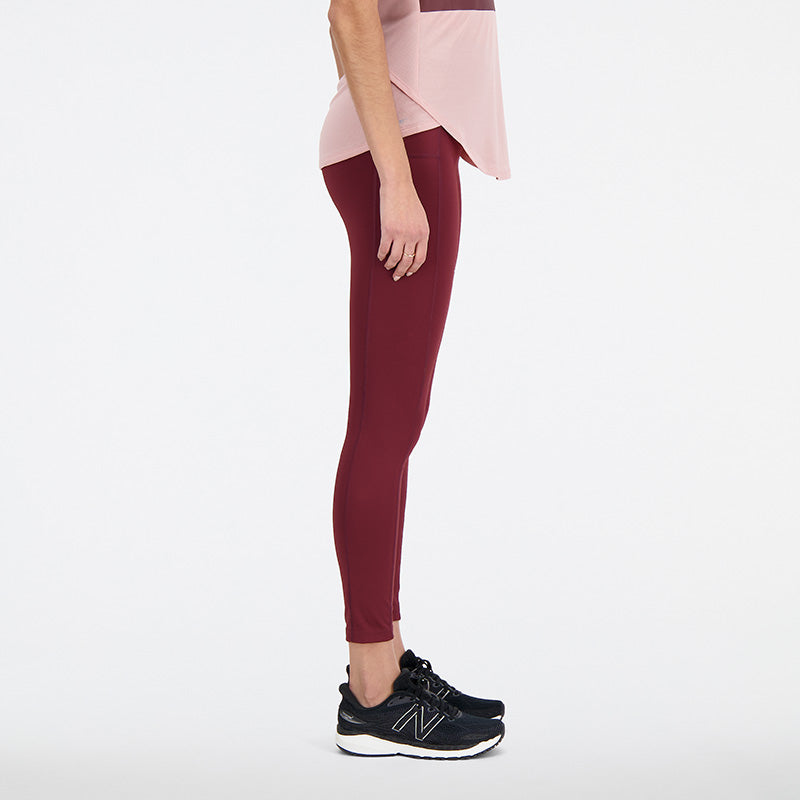 New Balance Burgundy Woman's Trackpant-WP33218