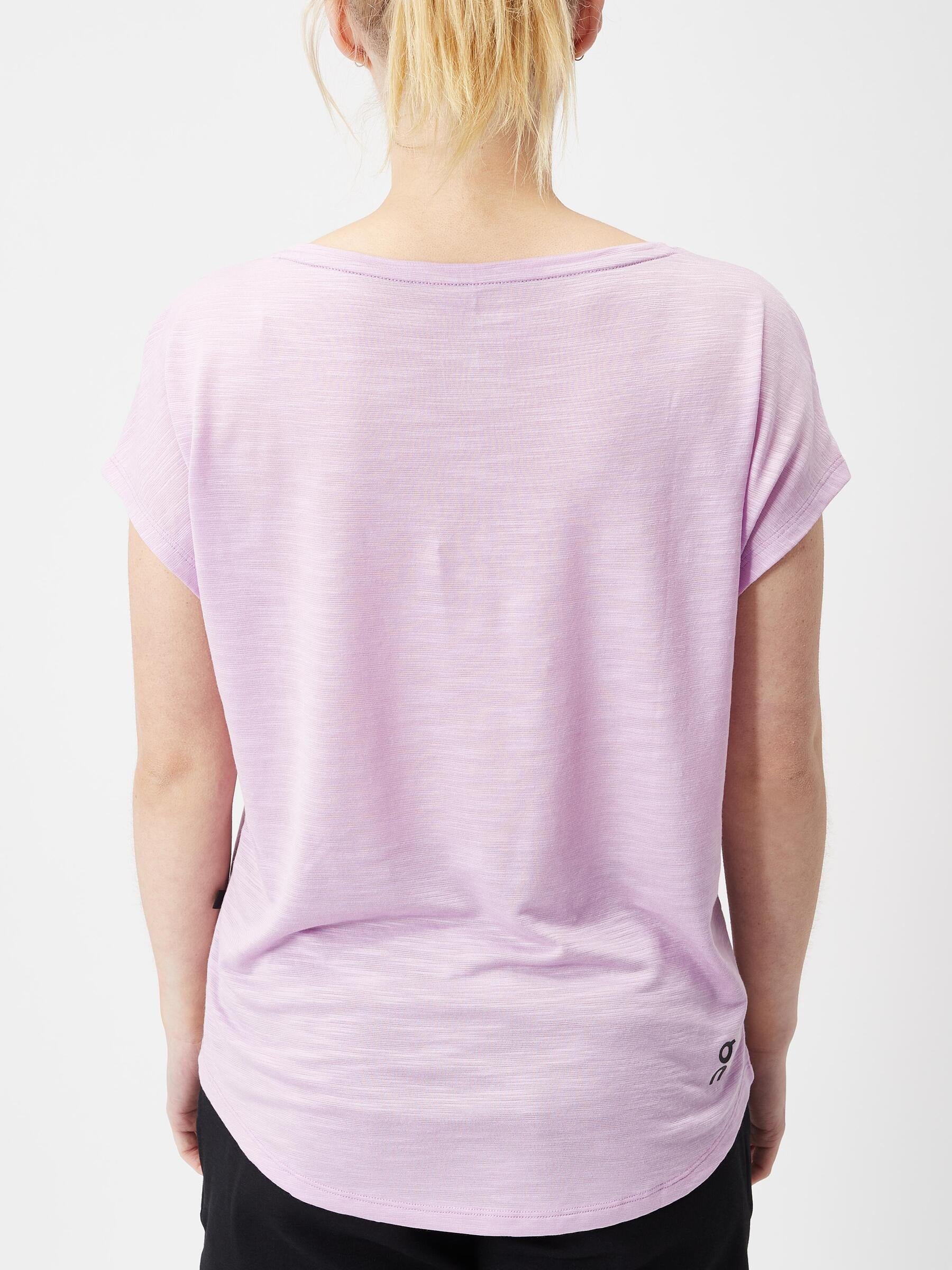 ON Women Light Pink Polyester Blend Casual Tshirt