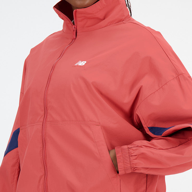 New Balance Orange Woman's Hoodie-WJ31500