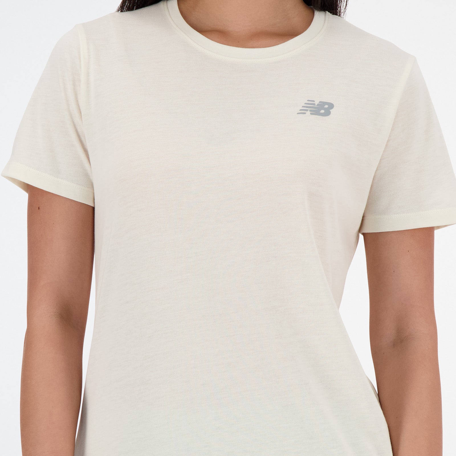 New Balance Beige Woman's Tshirt-WT41190