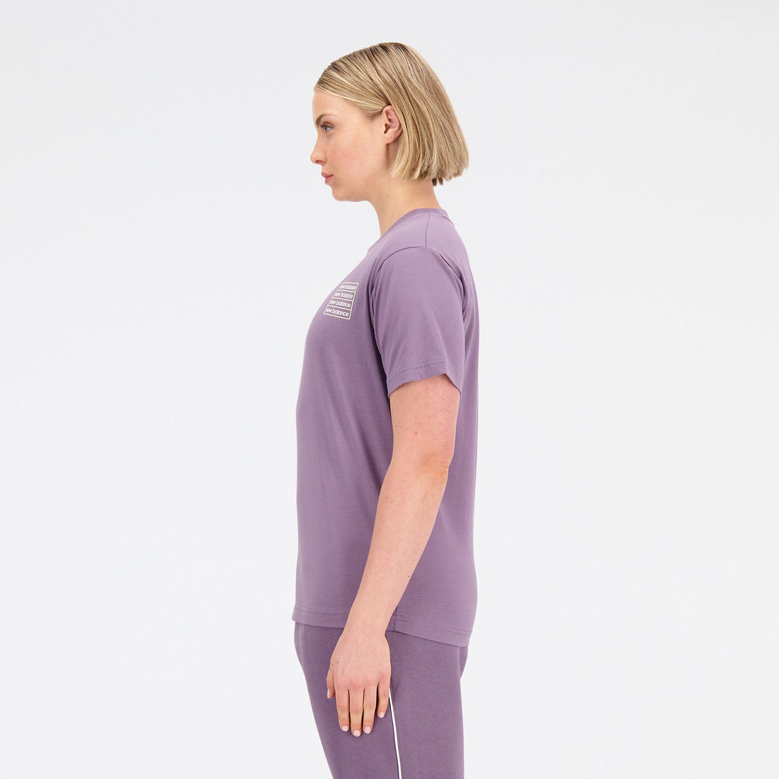 New Balance Purple Woman's Tshirt-WT33519