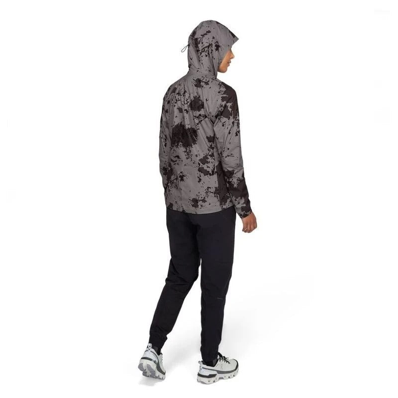 ON Women Black Polyester Blend Hoodie Anorak