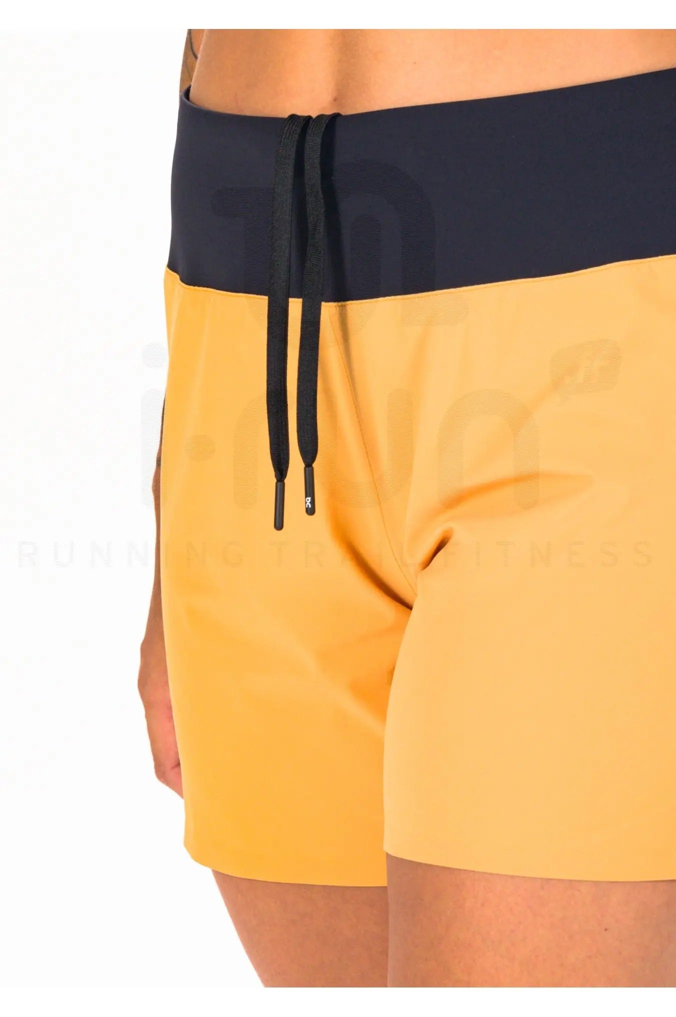 ON Women Yellow Polyester Blend Sports Short