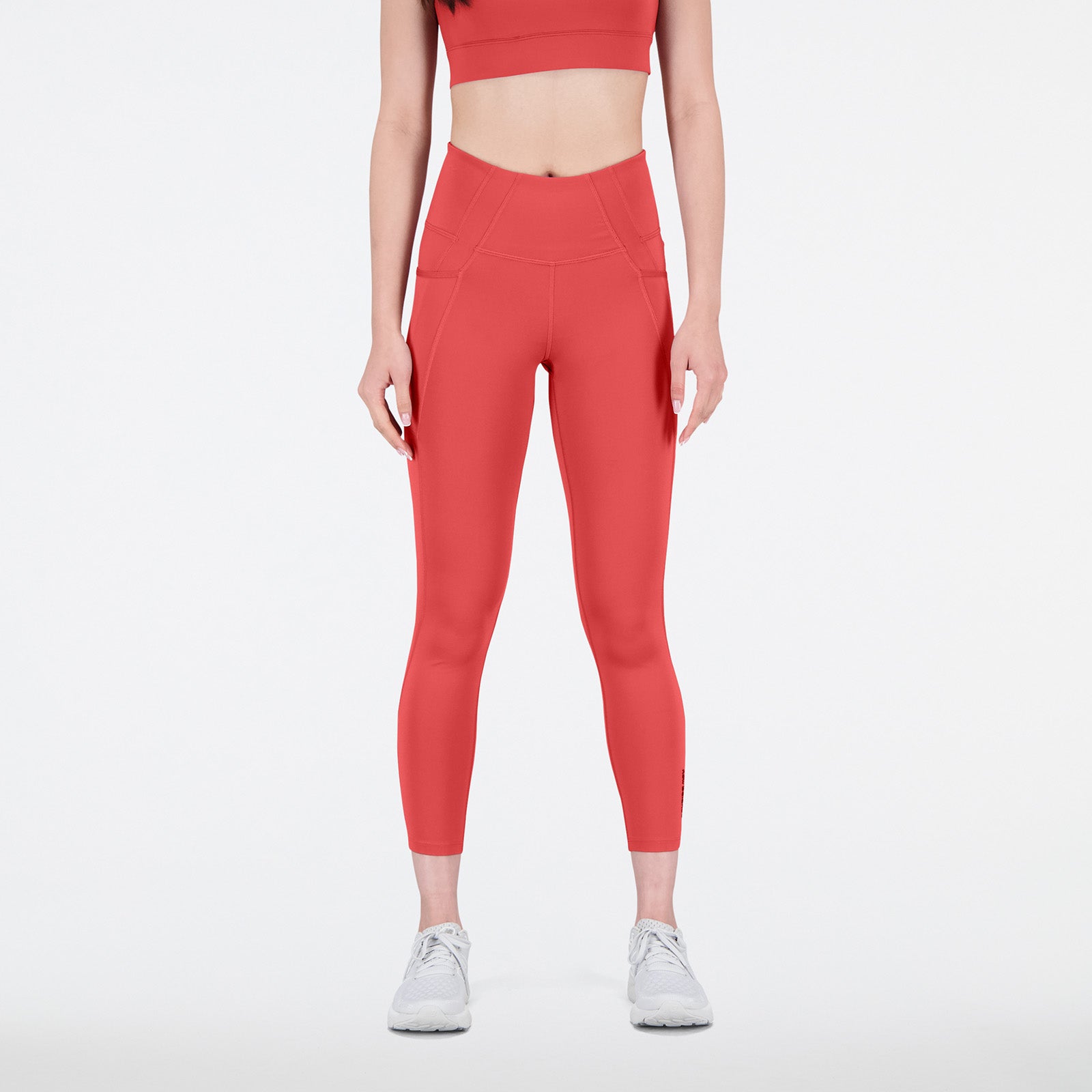 New Balance Orange Woman's Tights-WP21112
