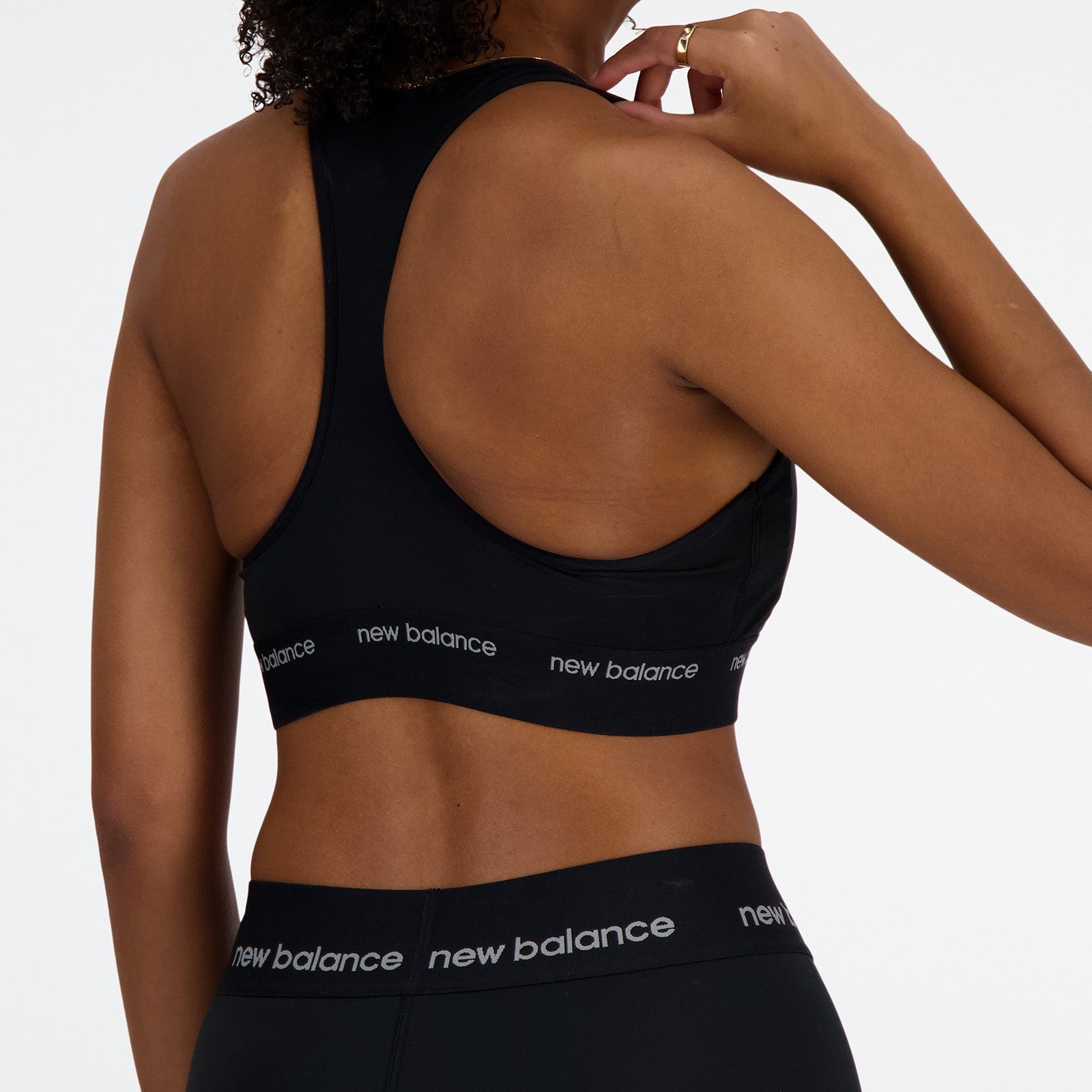 New Balance Black Woman's Sports Bra-WB41048
