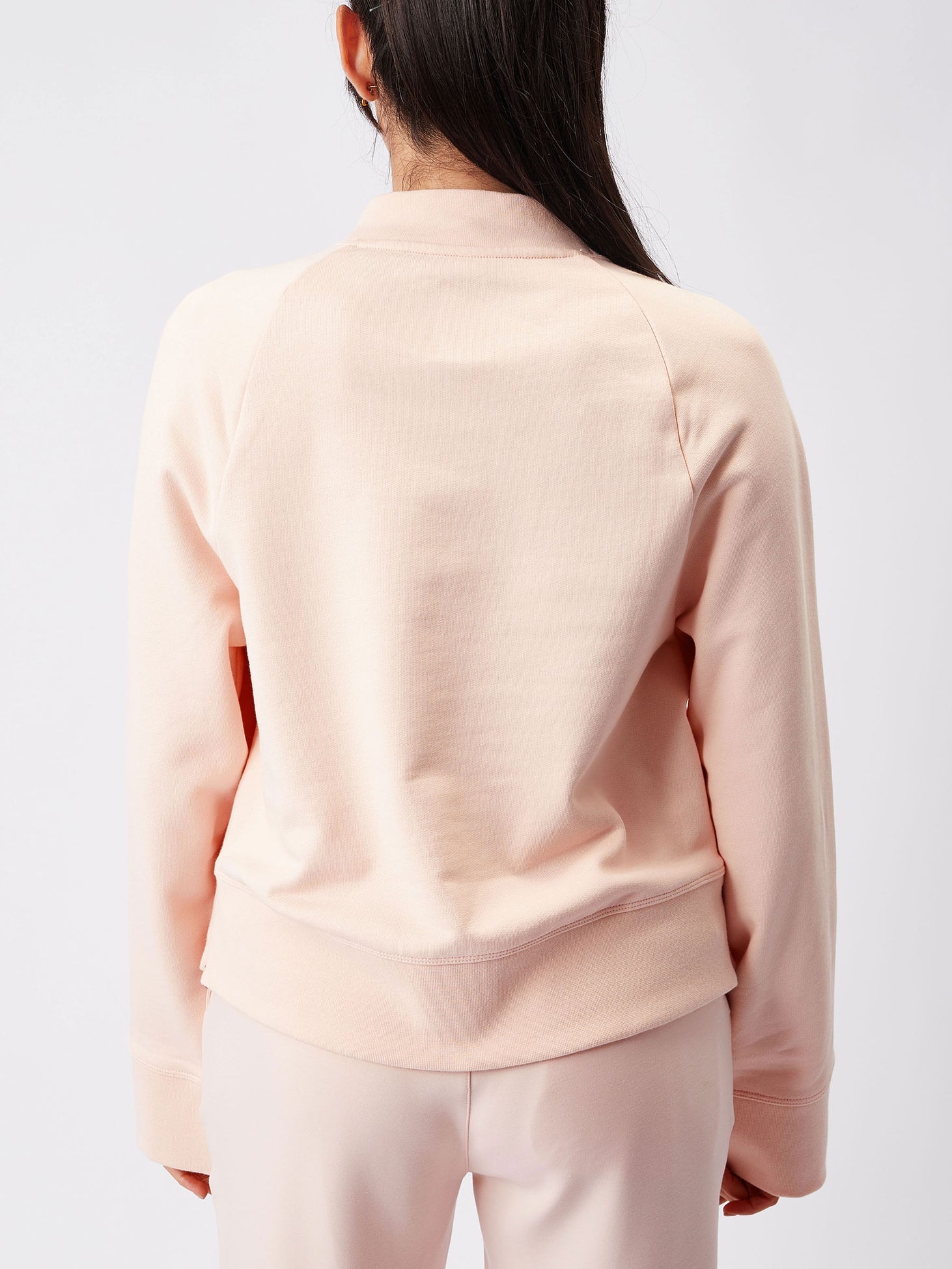 ON Women Peach Cotton Blend Crew Neck Top