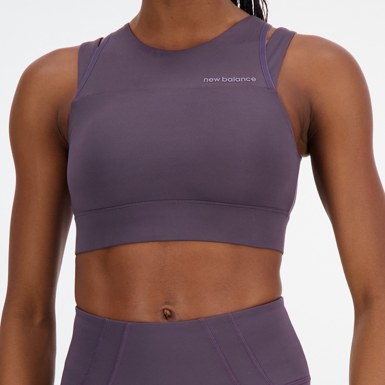 New Balance Purple Woman's Sports Bra-WB21110