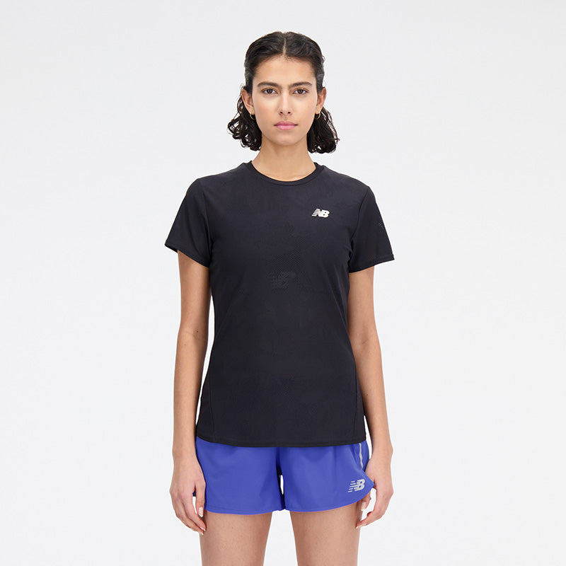 New Balance Black Woman's Tshirt-WT33281