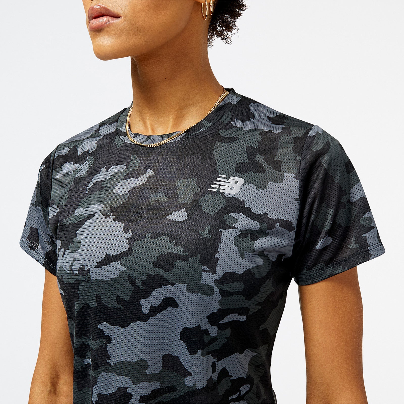New Balance Black Woman's Tshirt-WT23223
