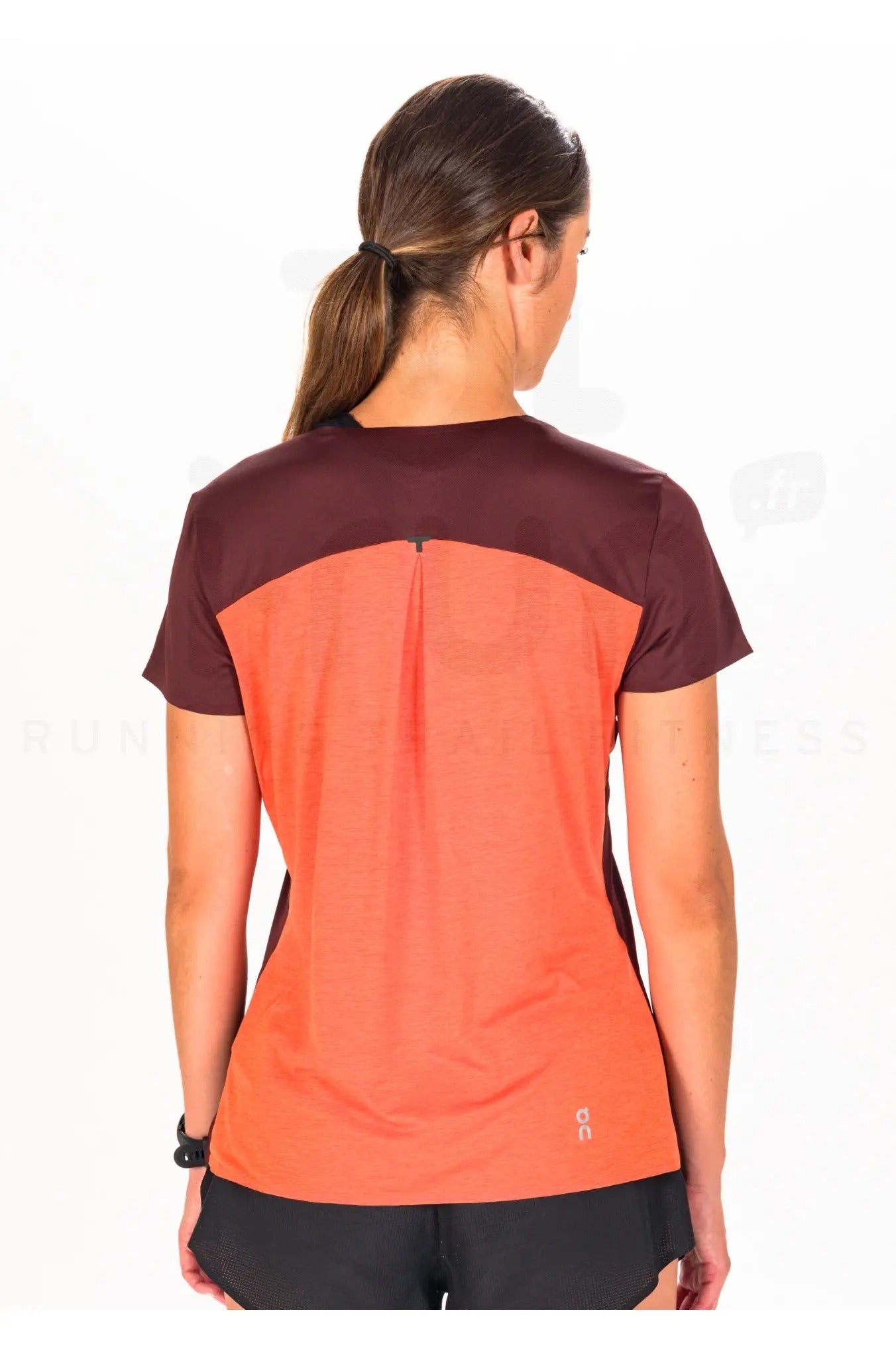 ON Women Wine Polyester Blend Casual Tshirt