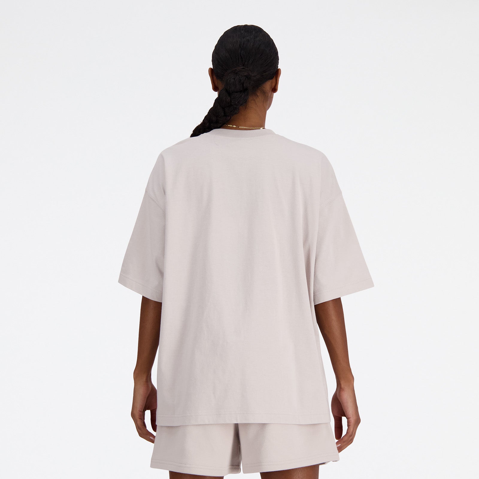 New Balance Beige Woman's Tshirt-WT33534