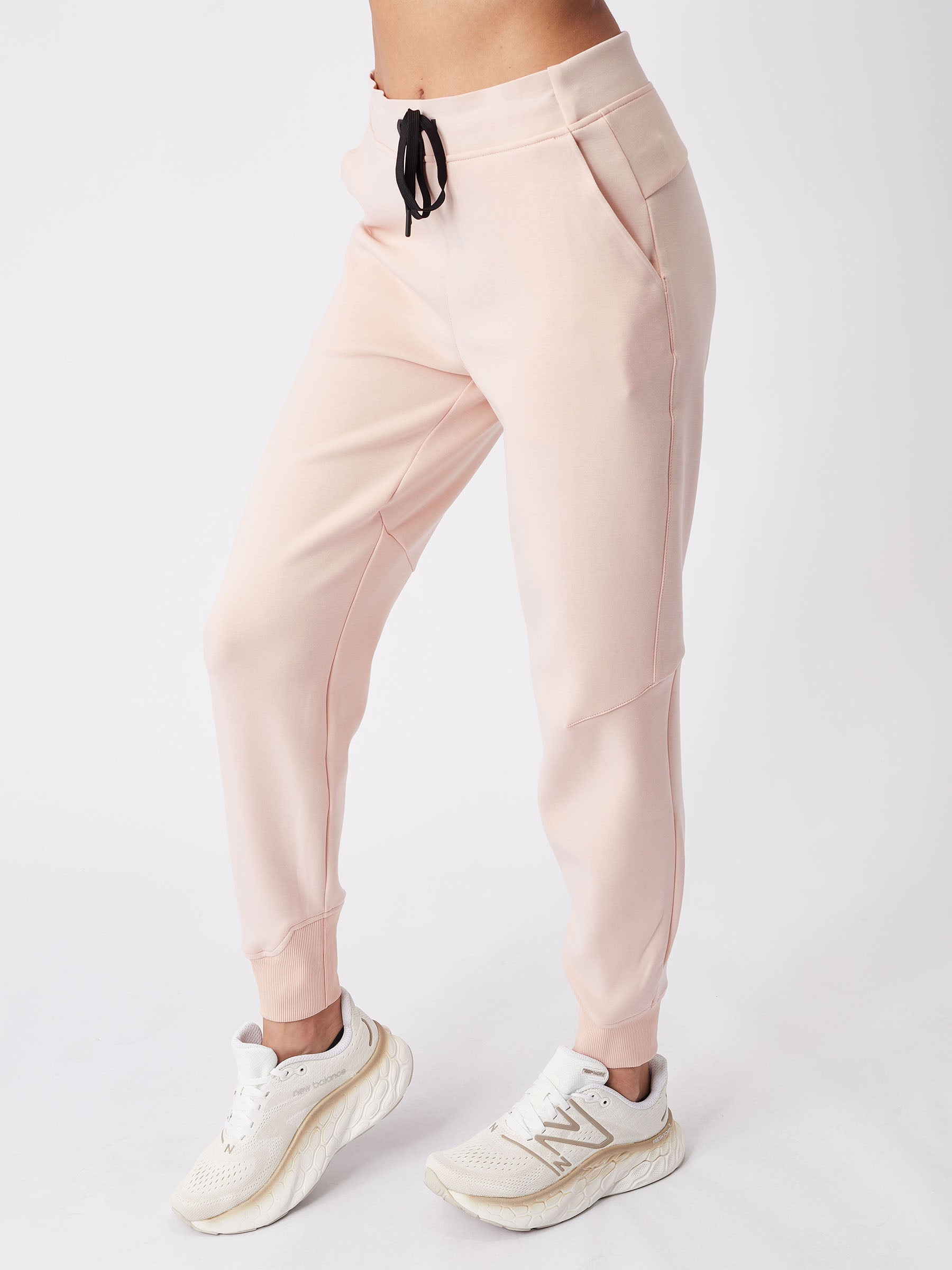 ON Women Peach Polyester Blend Running Pant
