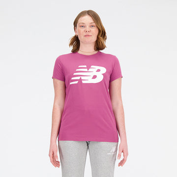 New Balance Pink Woman's Tshirt-WT03816