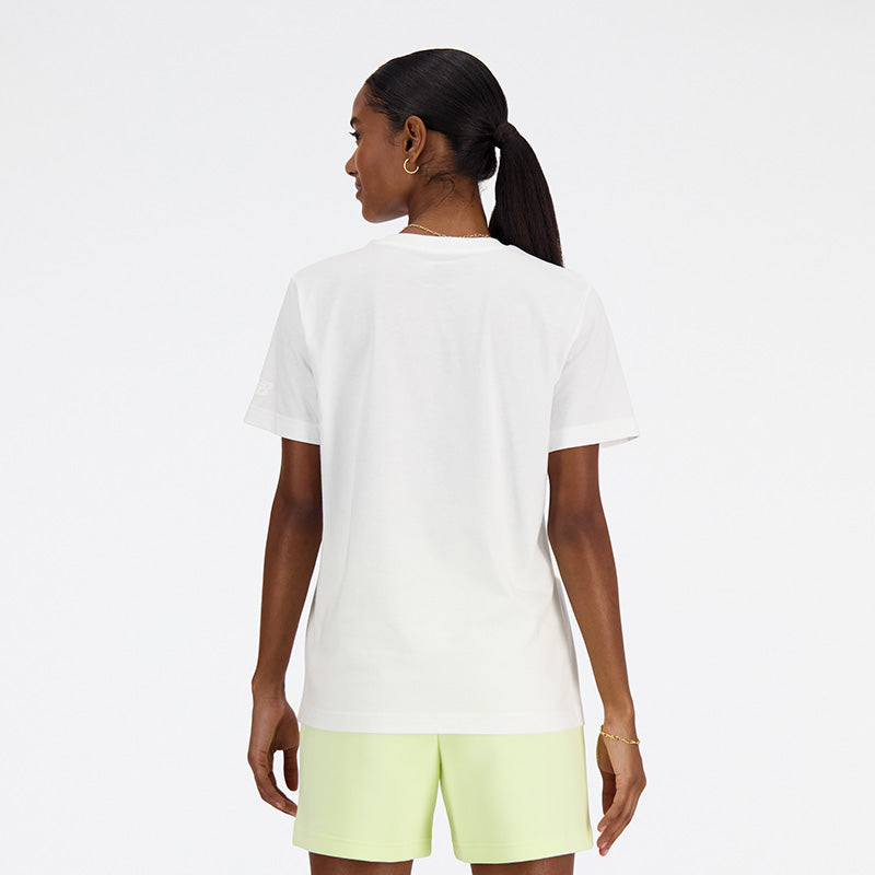 New Balance White Woman's Tshirt-WT41554