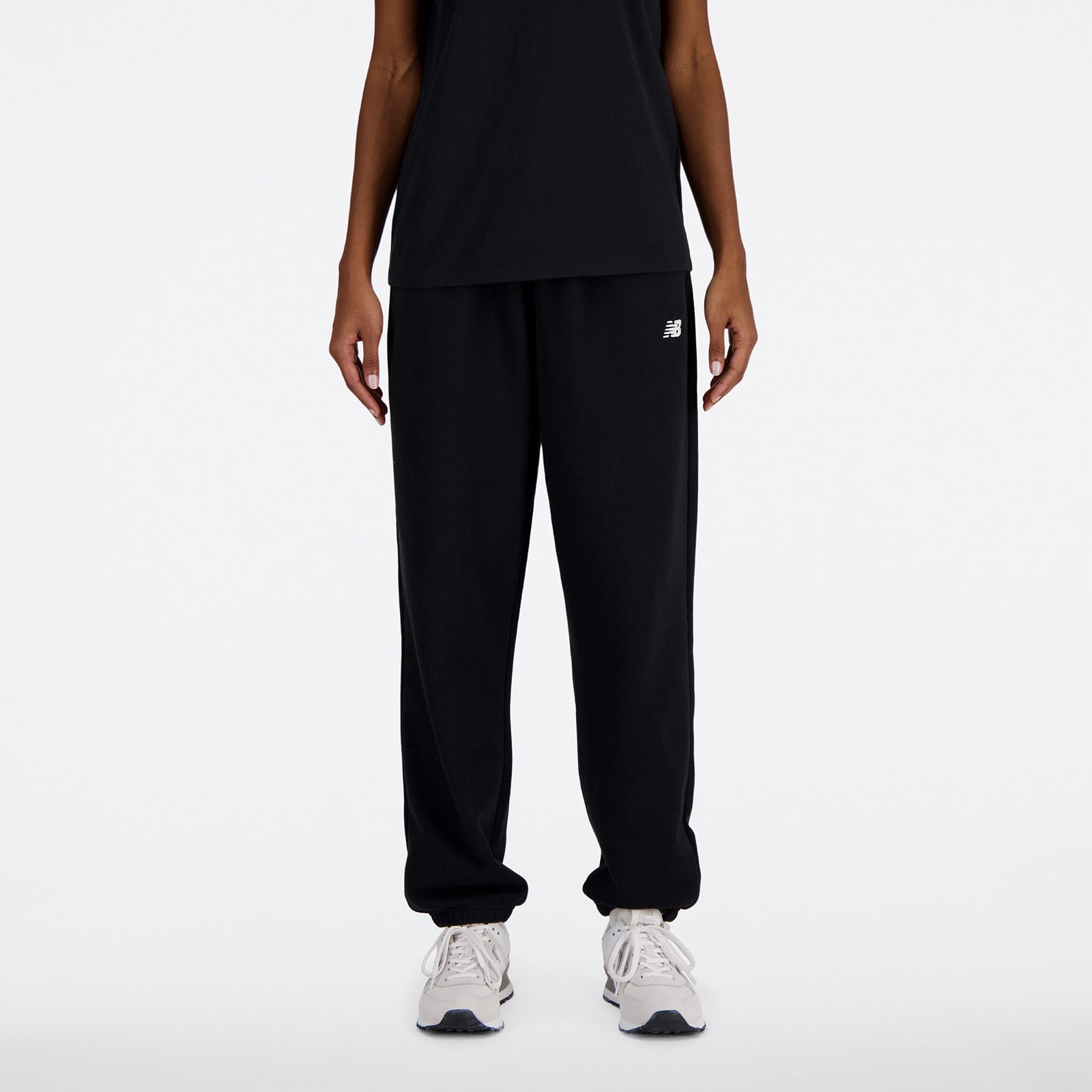 New Balance Black Woman's Trackpant-WP41500