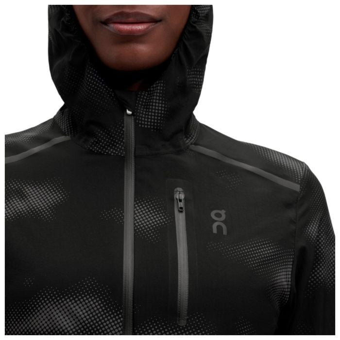 ON Women Black Polymide Jacket Jacket